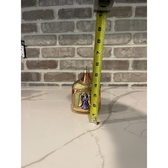 Hand Blown Glass Ornament Nativity Manger‎ Scene Mary Jesus Joseph Angel Poland - Picture 4 of 5